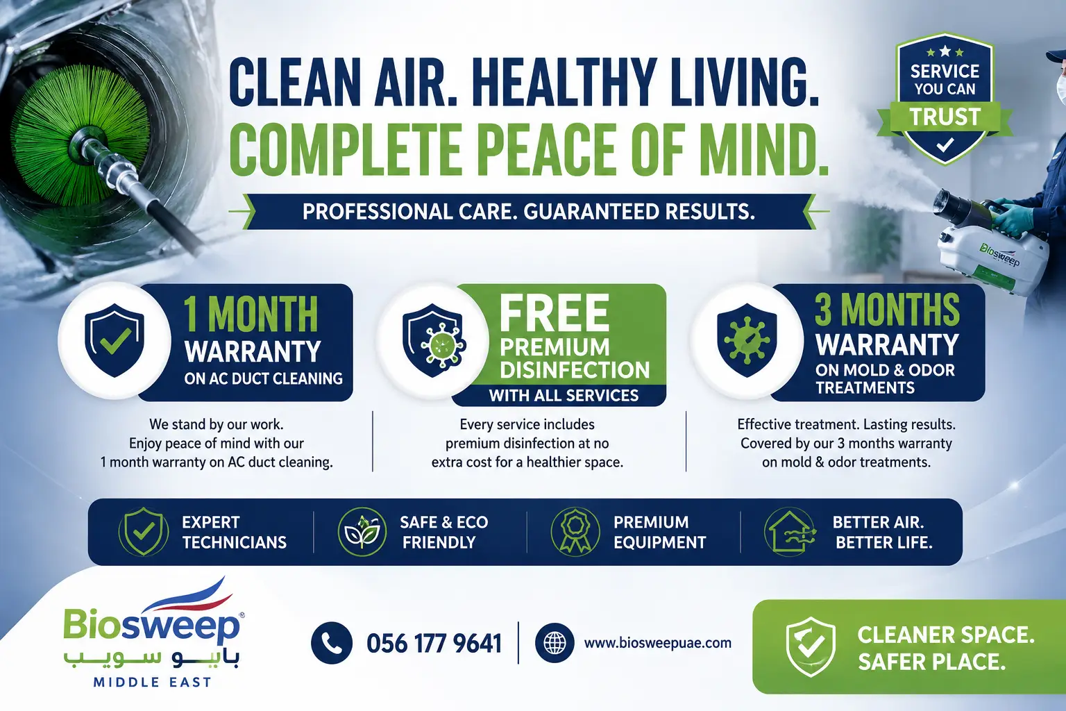Professional Inspection — Expert check, healthier spaces. Inspection fee credited back when you book our service. Book your inspection today.